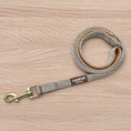 Load image into Gallery viewer, Oatmeal Tweed Effect Dog Lead