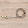 Load image into Gallery viewer, Oatmeal Tweed Effect Dog Lead