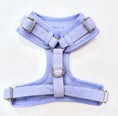 Load image into Gallery viewer, Lavender Corduroy Adjustable Dog Harness