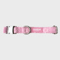 Load image into Gallery viewer, Pink Daisy Adjustable Dog Collar