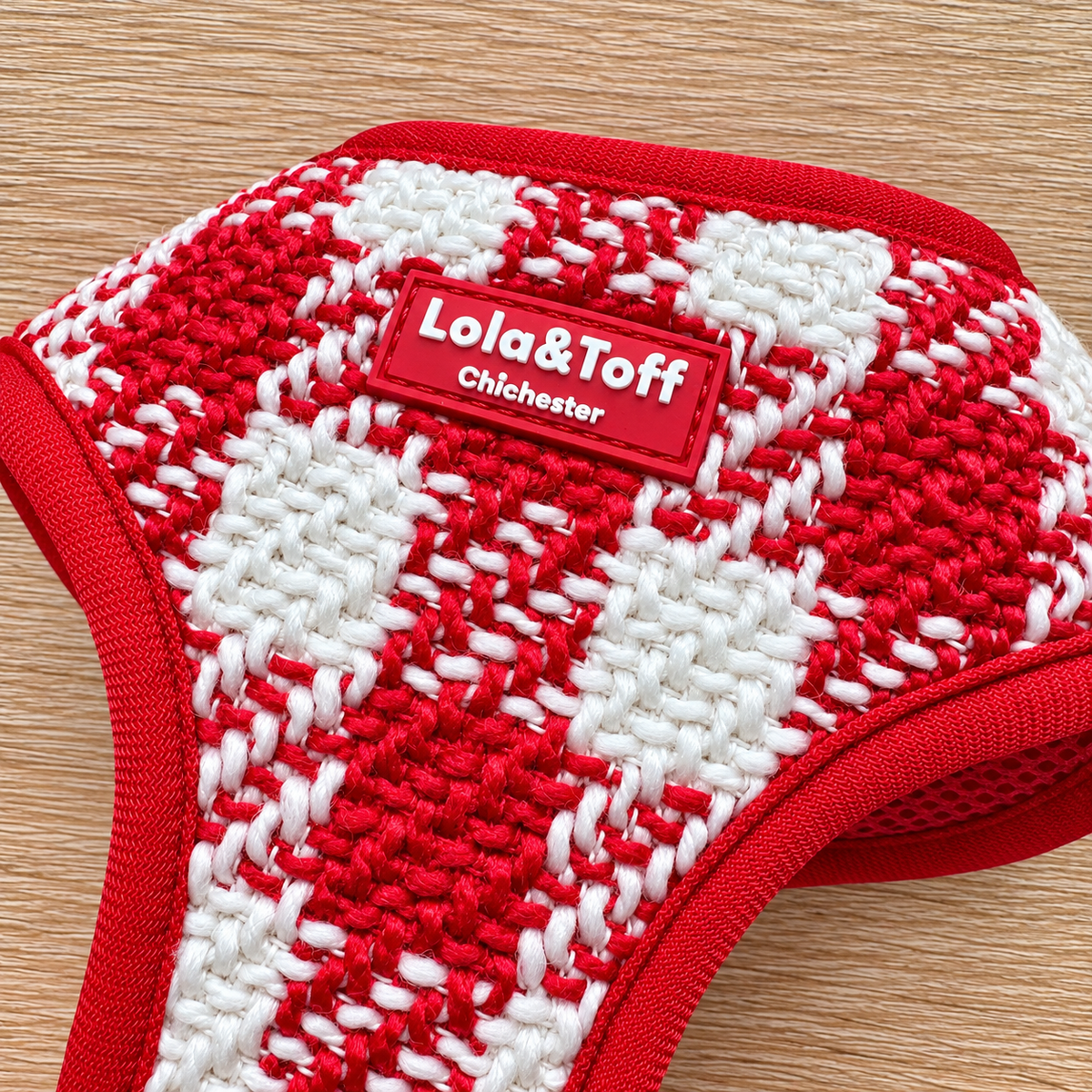Poppy Luxe Tweed Dog Harness