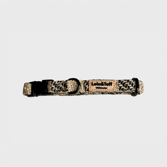 Black & Tan Tweed - Adjustable  Collar