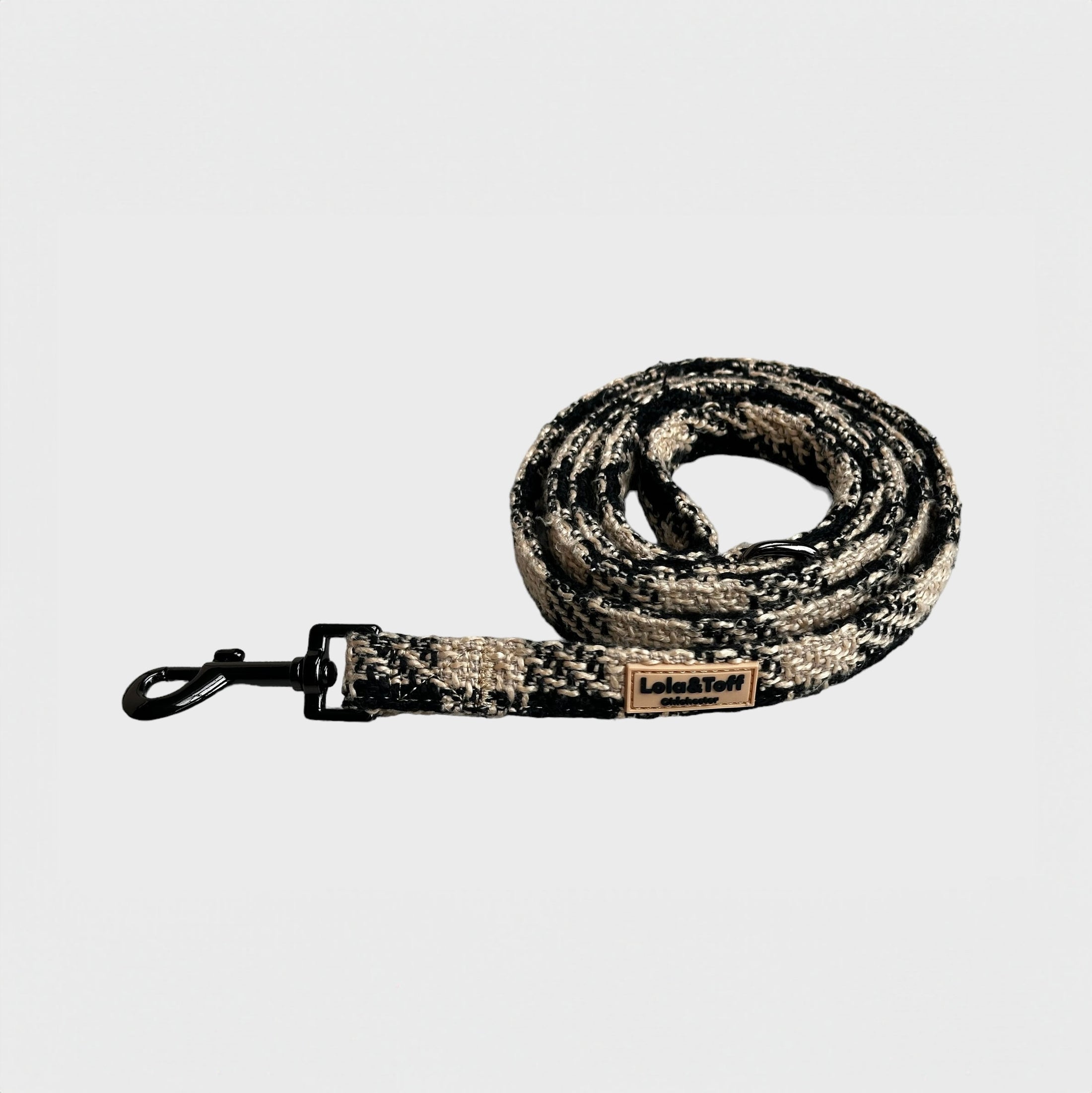 Black & Tan Wool Mix Tweed - Lead