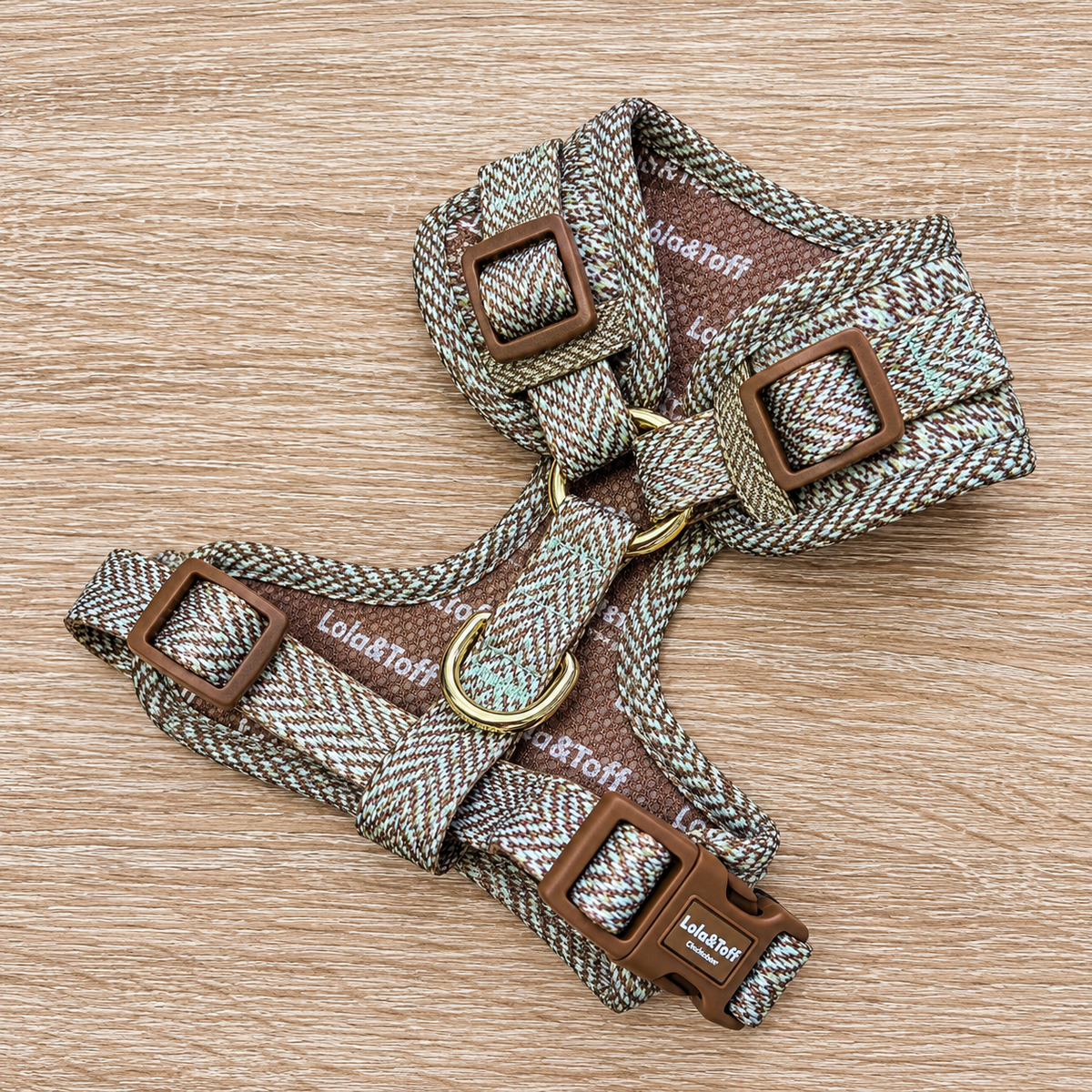 Oatmeal Tweed Effect Puppy Harness