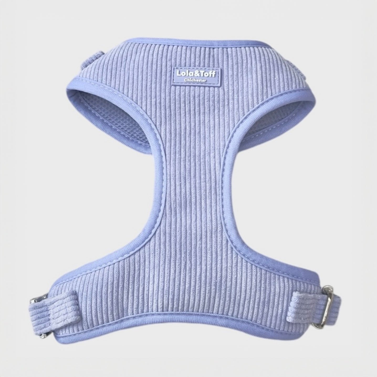 Light Lavender Corduroy - adjustable dog harness