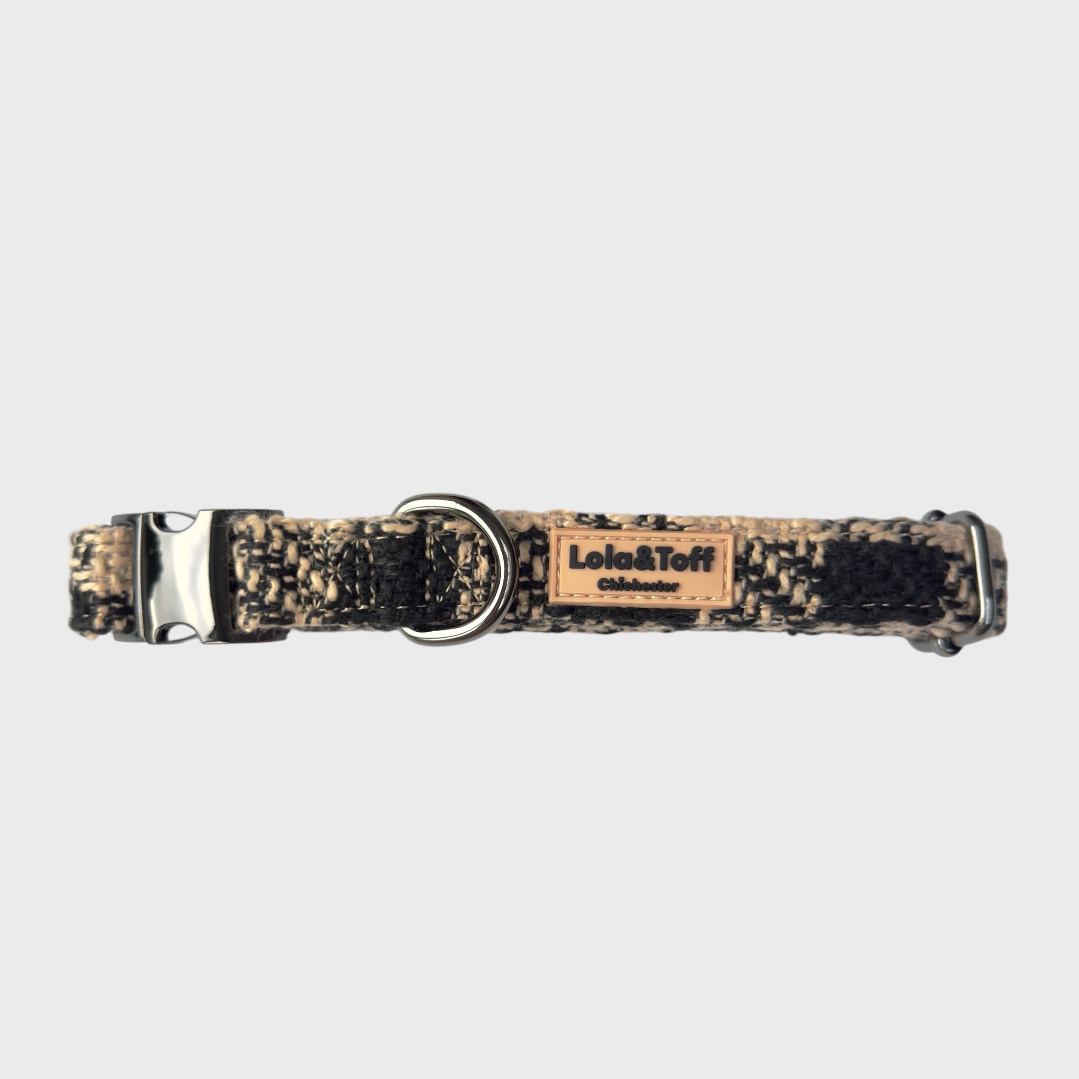 Black & Tan Tweed - Adjustable  Collar