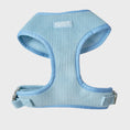 Load image into Gallery viewer, Baby Blue Corduroy – Adjustable Dog Harness
