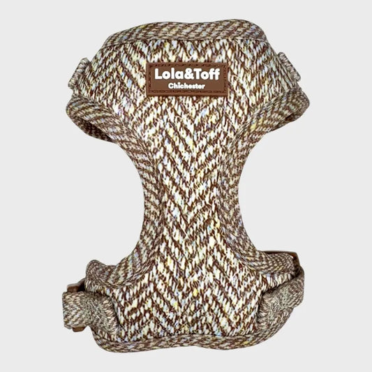 Oatmeal Tweed Effect Puppy & Tiny Dog Harness