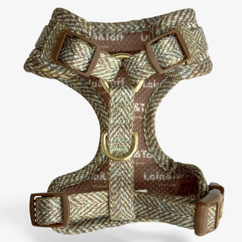 Oatmeal Tweed Effect Puppy & Tiny Dog Harness