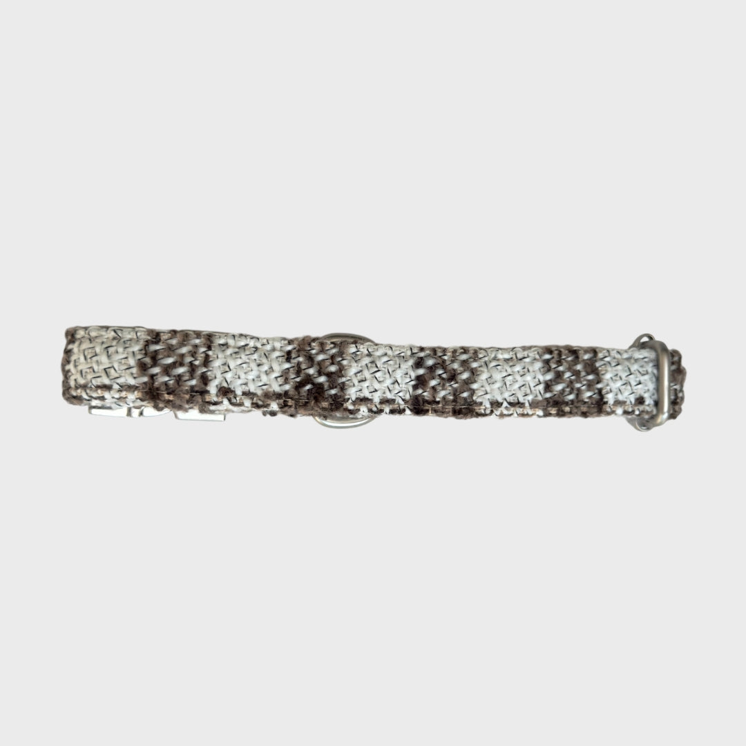Pebbles Luxe Tweed Dog Collar