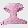 Load image into Gallery viewer, Pink Daisy Towelling - adjustable dog harness
