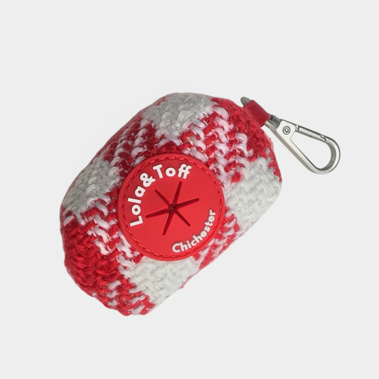 Poppy Luxe Tweed Poop Bag Holder