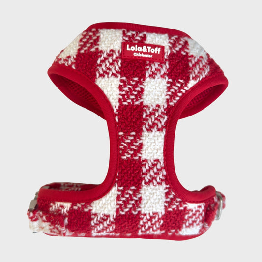 Poppy Luxe Tweed Dog Harness