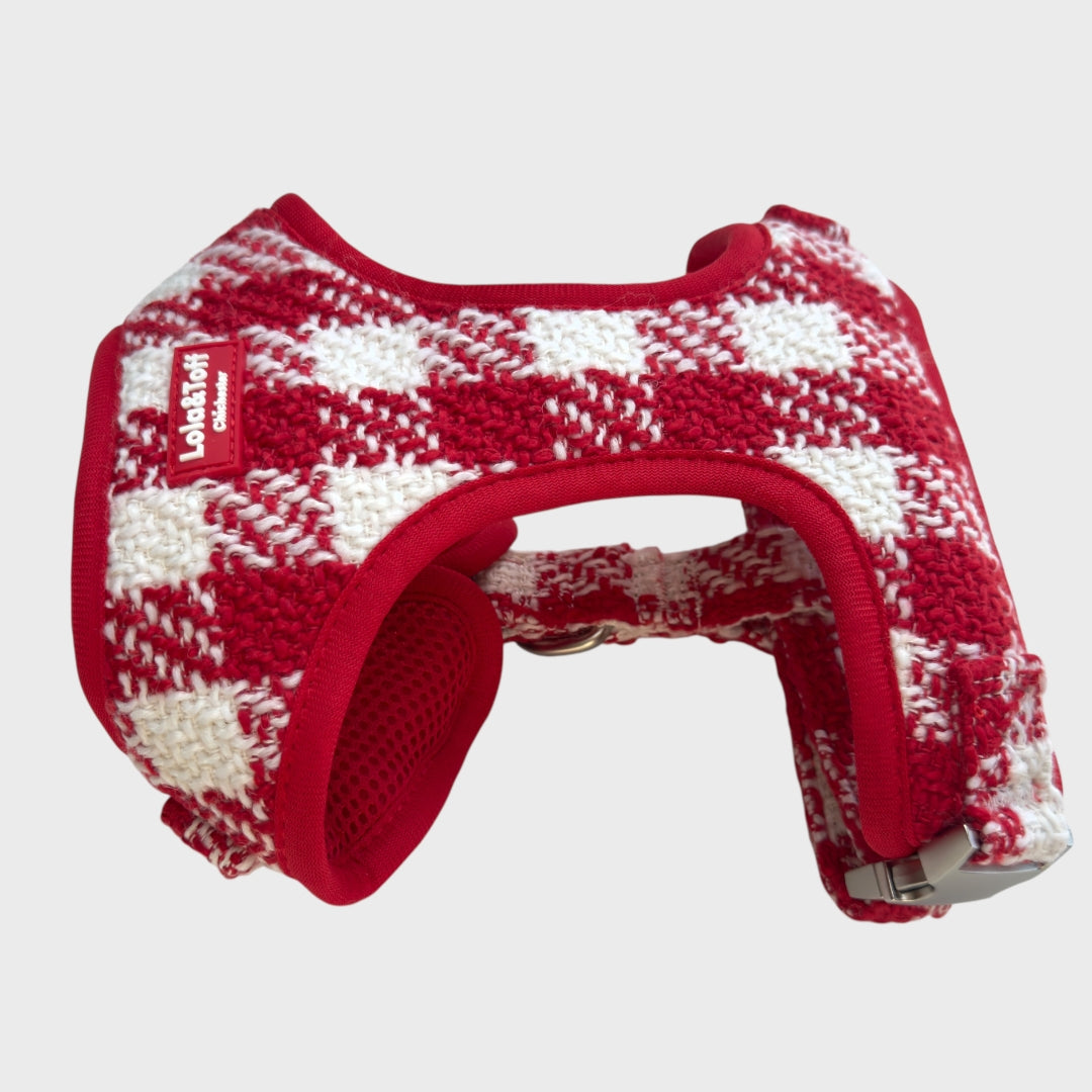 Poppy Luxe Tweed Dog Harness